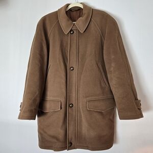 Mario Valente Men's Italian Made Wool & Cashmere Coat Sz 42